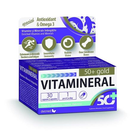 DIETMED VITAMINERAL 50+ GOLD 30 CPS SUPX0000179