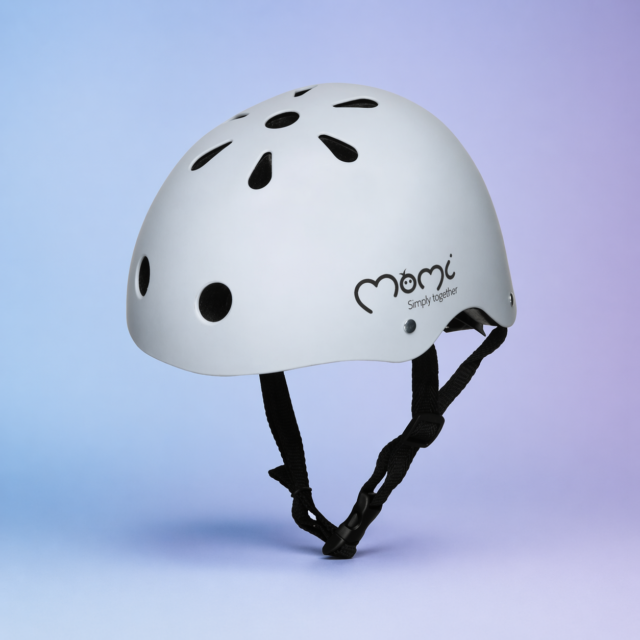 Cască copii bicicletă MIMI, 47-58 cm, gri mat, MoMi