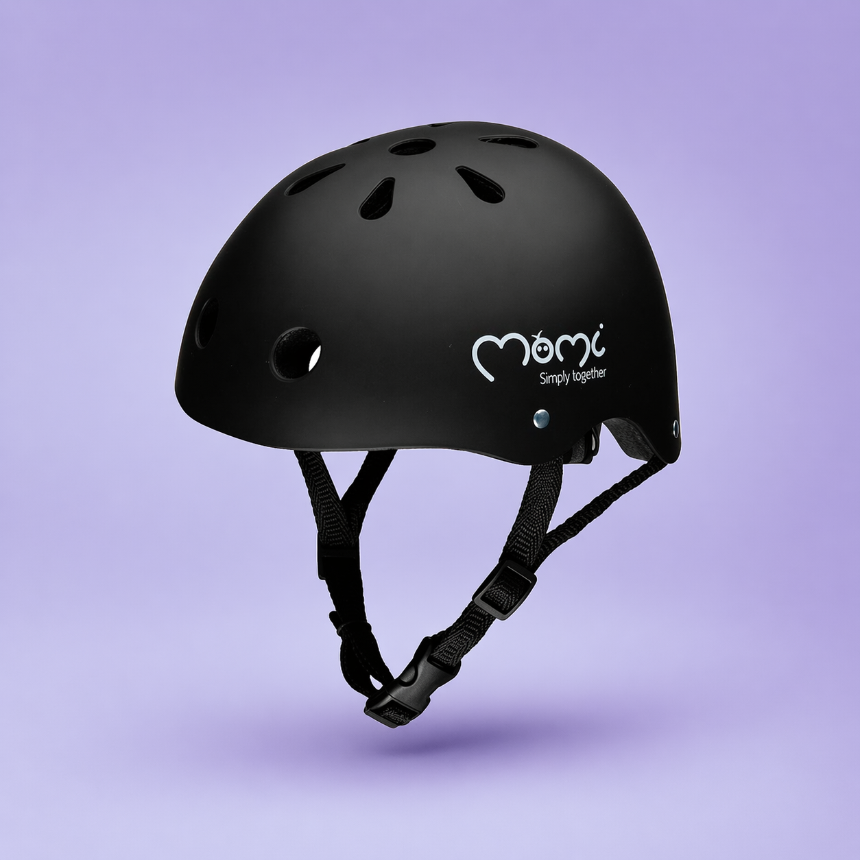 Cască copii bicicletă MIMI, 47-58 cm, negru mat, MoMi