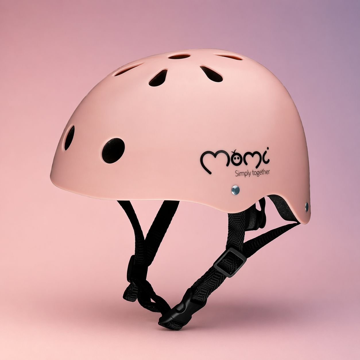 Cască copii bicicletă MIMI, 47-58 cm, roz mat, MoMi