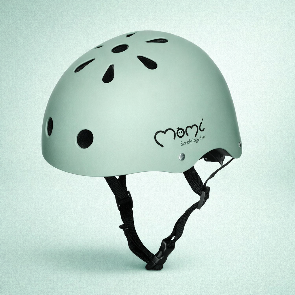 Casca bicicleta copii MIMI verde mat Momi, reglabila 47-58 cm