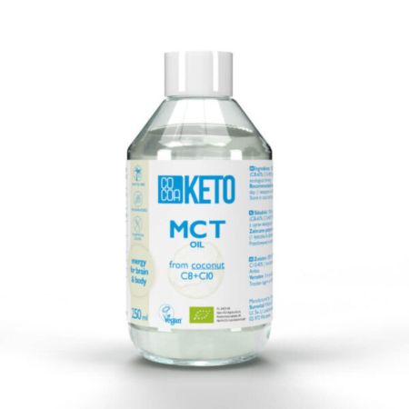 Ulei de cocos Bio MCT, 250 ml, Cocoa Keto