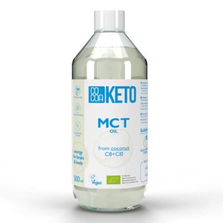 Ulei de cocos Bio MCT, 500 ml, Cocoa Keto