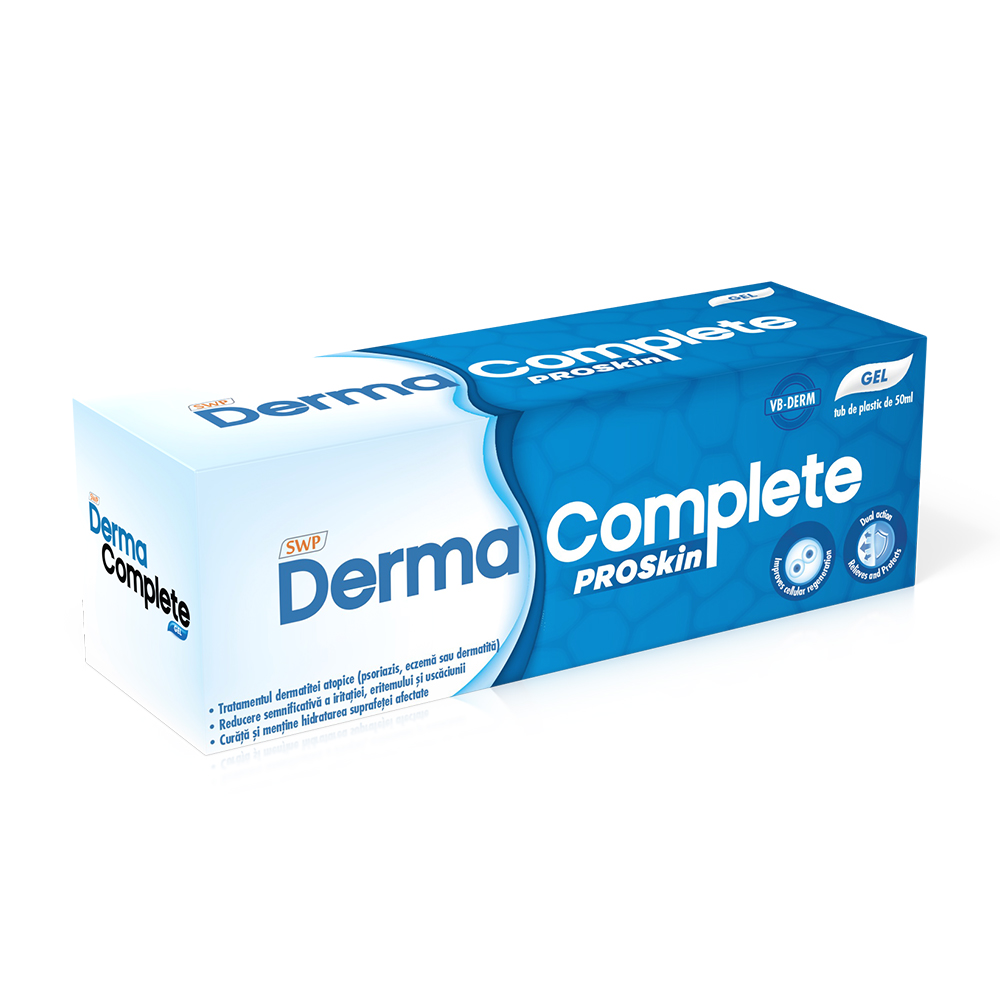Gel pentru afectiuni cutanate ale pielii Derma Complete Proskin, 50 ml, Sun Wave Pharma