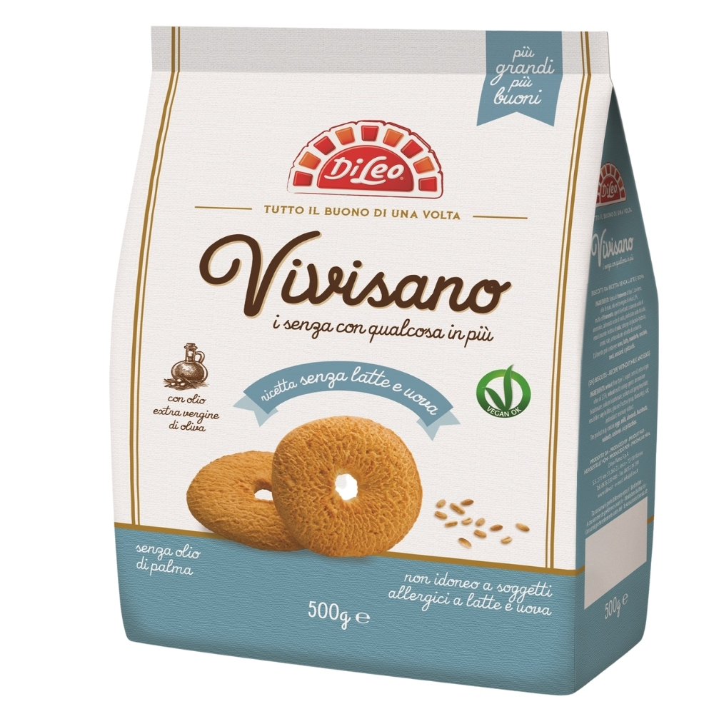 Biscuiti vegani Vivisano, 500 g, Di Leo