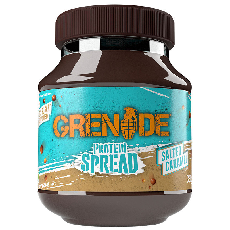 Crema tartinabila proteica cu aroma de ciocolata si caramel sarat, 360g, Grenade