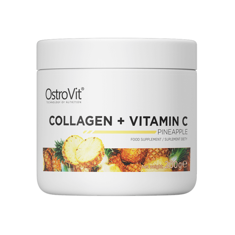 Colagen + Vitamina C Ananas, 200g, OstroVit