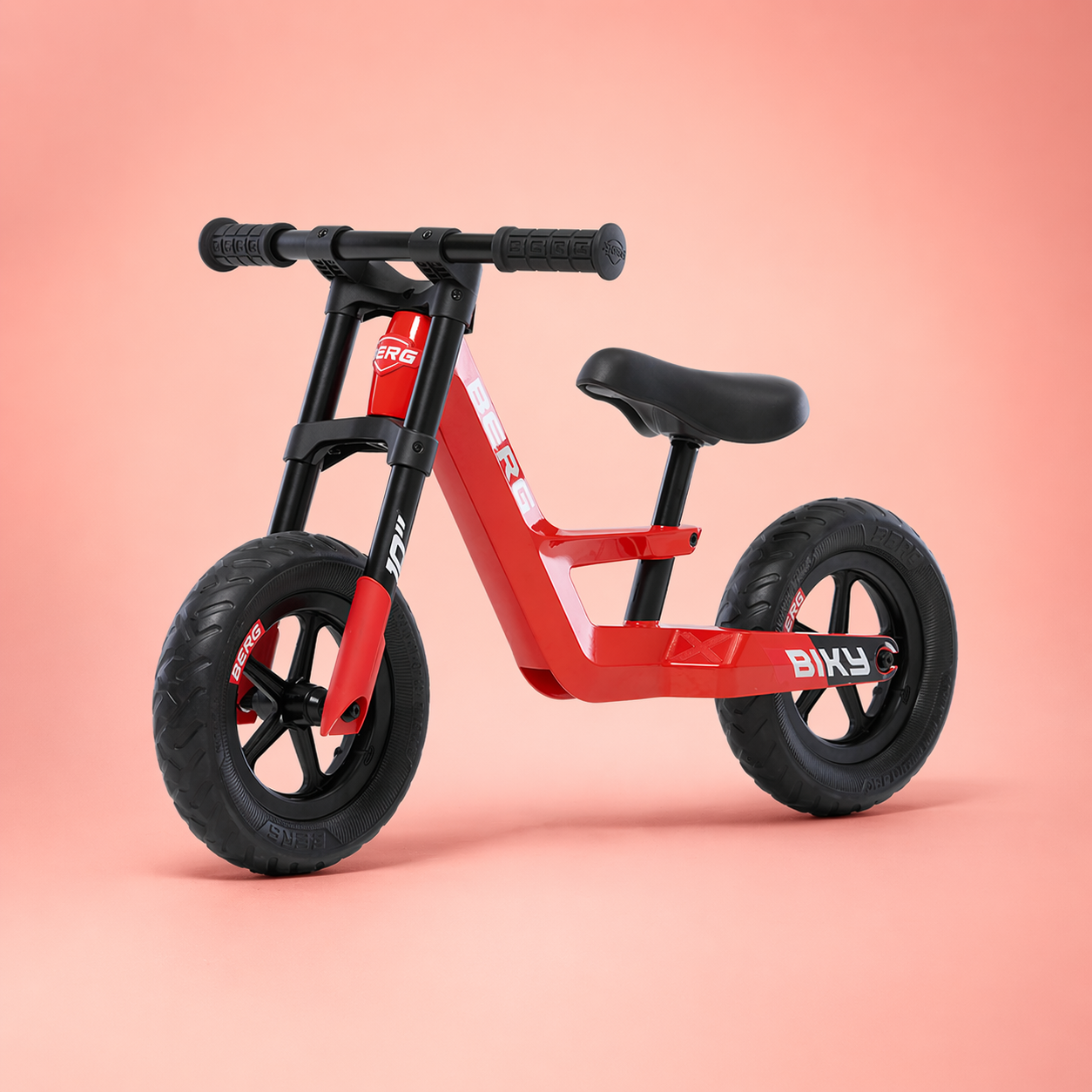 Bicicletă fără pedale Biky Mini, 2-5 ani, roșu, Berg