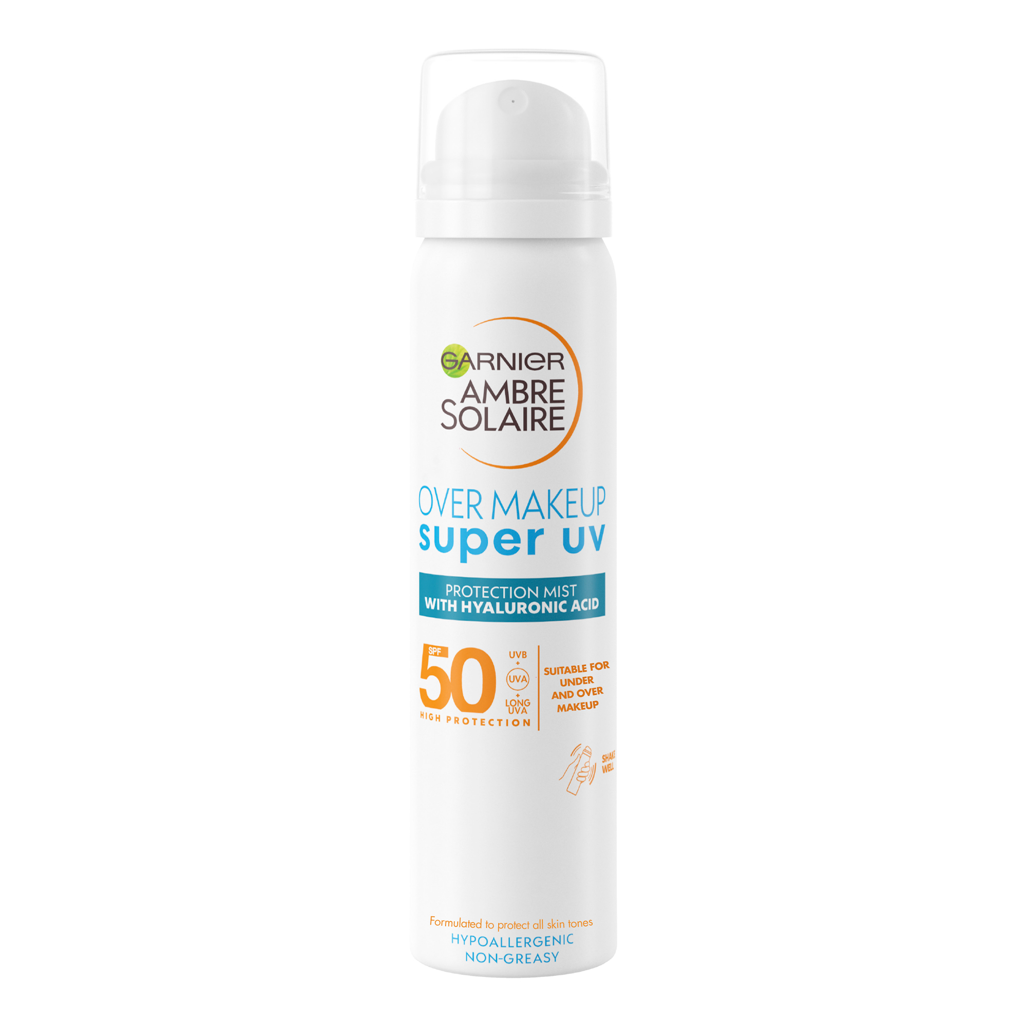 Spray pentru fata SPF50 Super UV, 75ml, Garnier Ambre Solaire