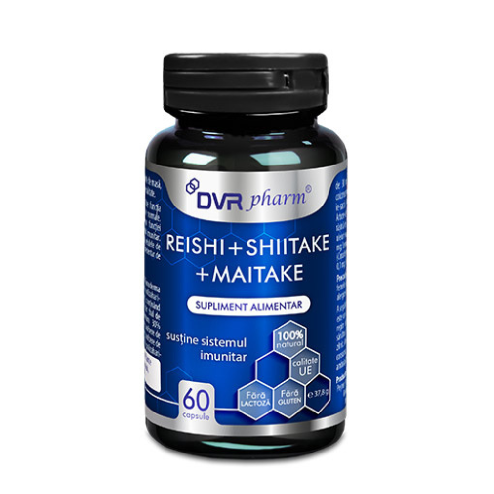 Reishi + Shiitake + Maitake, 60 capsule, DVR Pharm