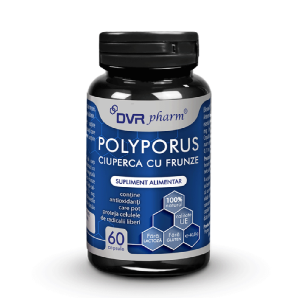 Polyporus Ciuperca cu Frunze, 60 capsule, DVR Pharm