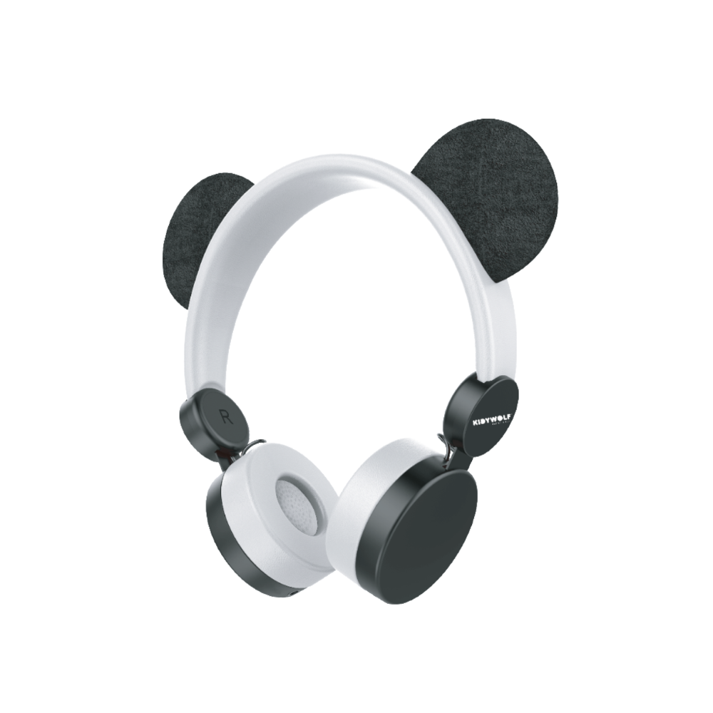 Casti audio cu urechi magnetice pentru copii KidyYears, Panda, Kidywolf