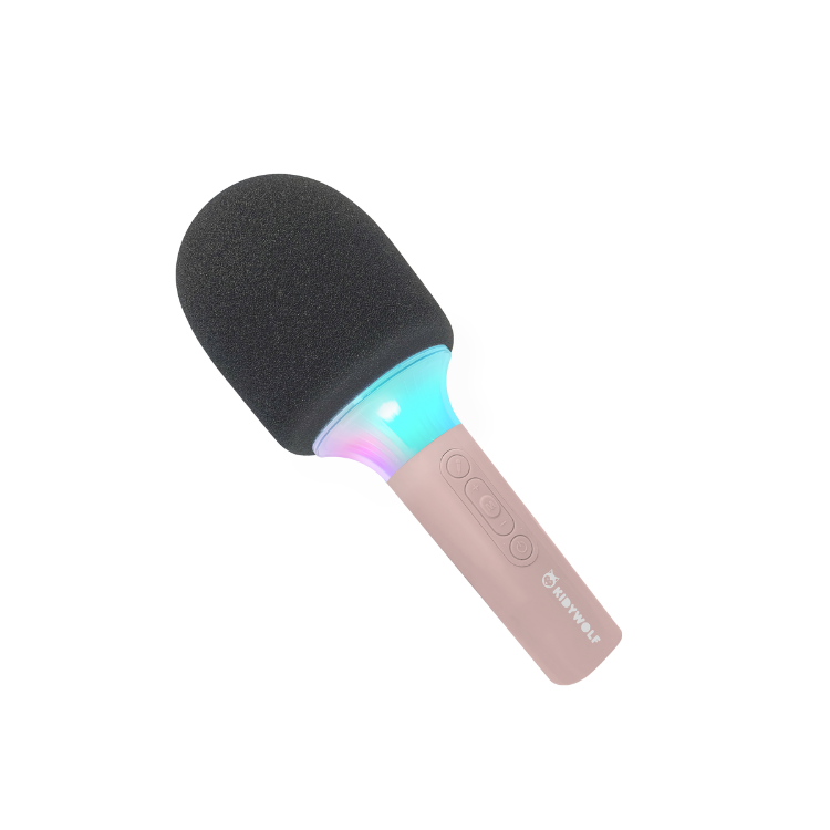 Microfon Karaoke pentru copii KidyMic, Pink, Kidywolf