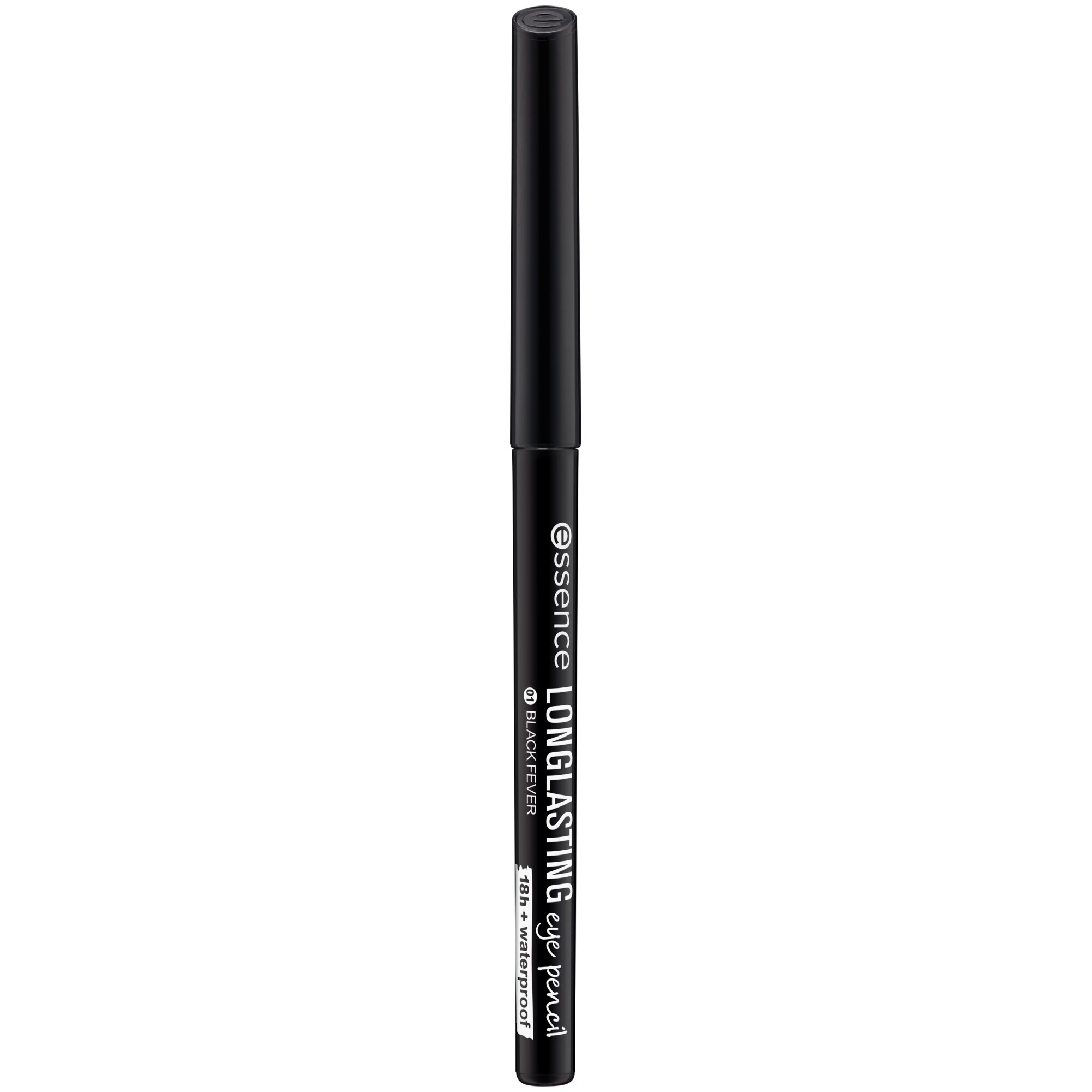 Creion pentru ochi Long-Lasting, 01 - Black Fever, 0.28 g, Essence