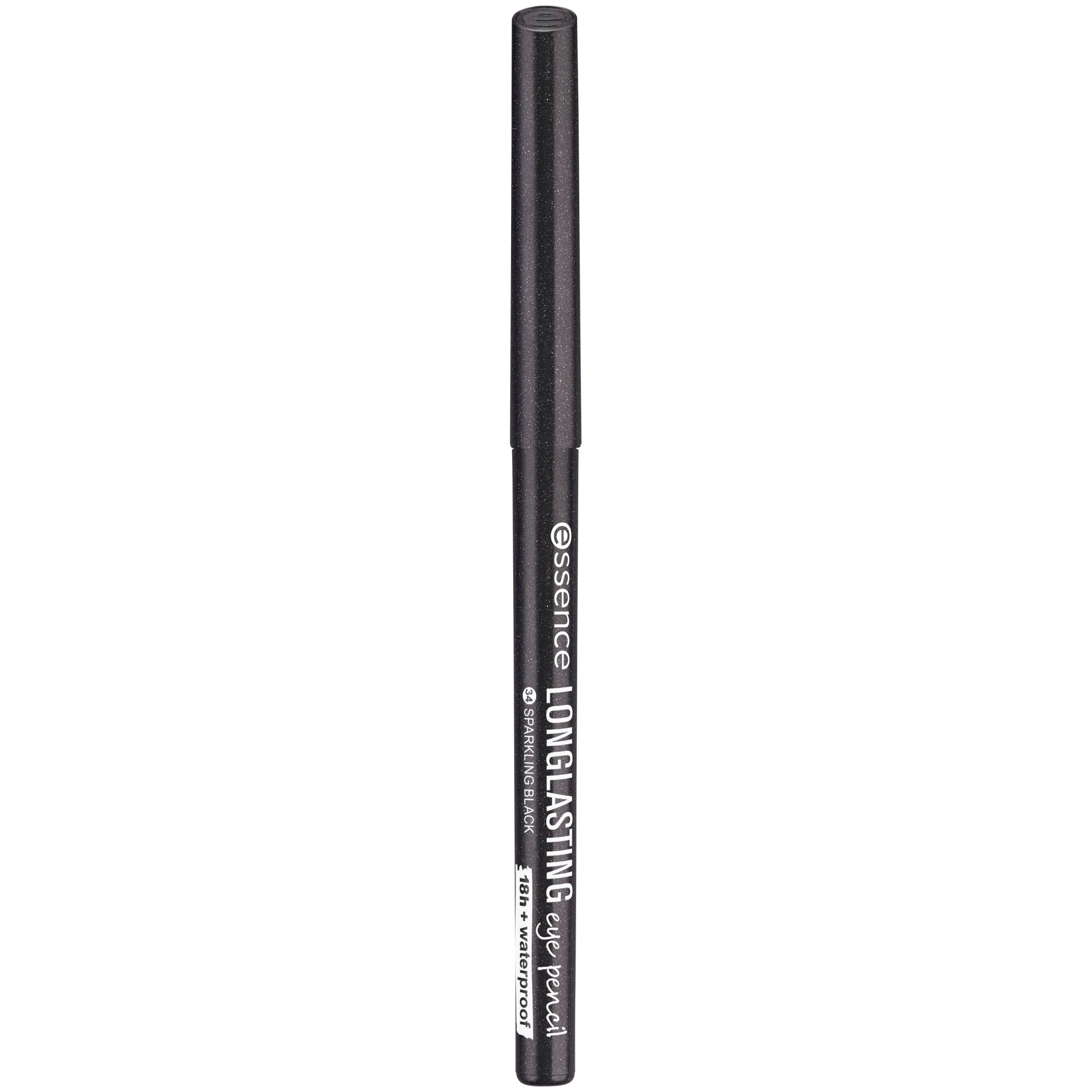 Creion pentru ochi Long-Lasting, 34 - Sparkling Black, 0.28 g, Essence