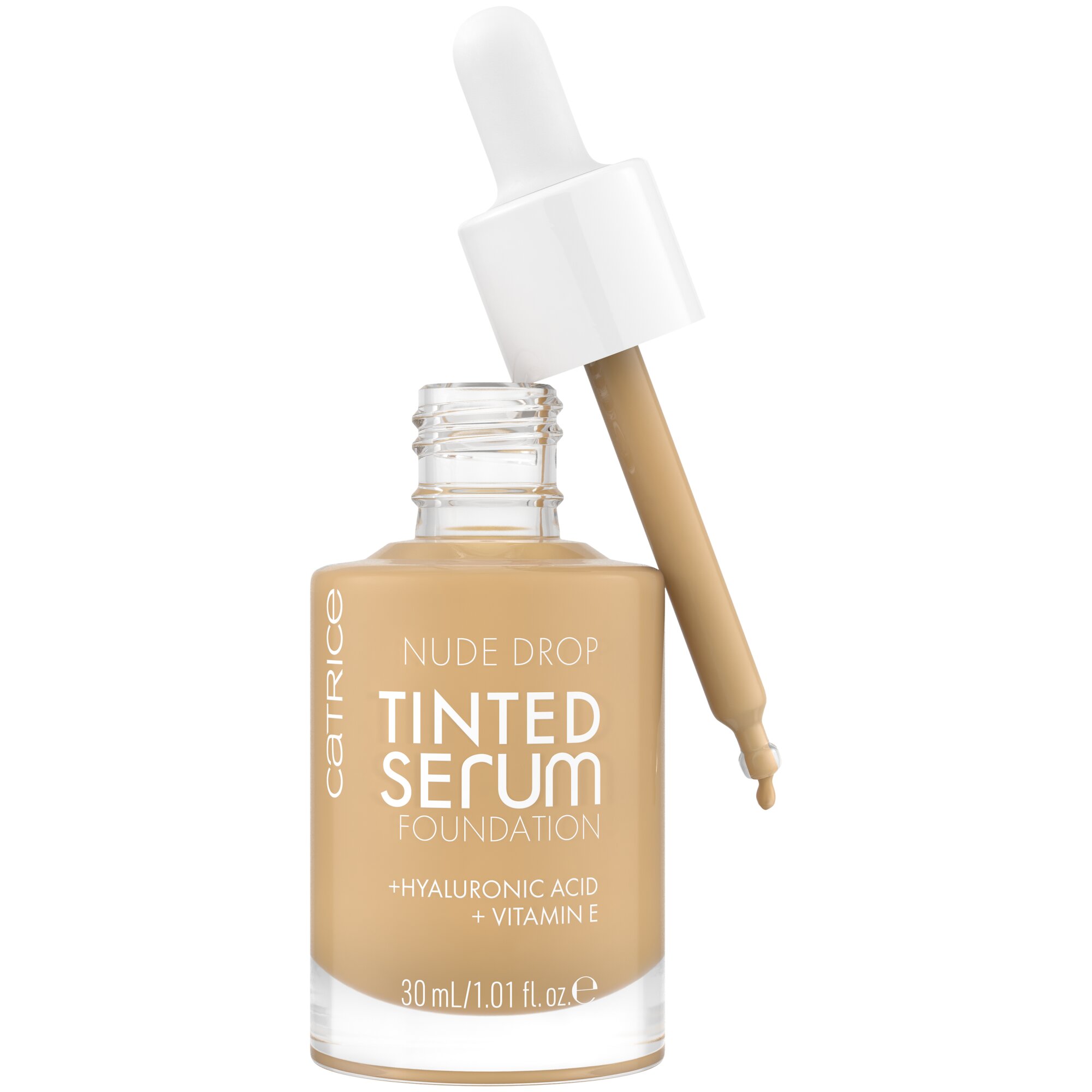 Fond de ten Nude Drop Tinted Serum Foundation, 040N, 30 ml, Catrice