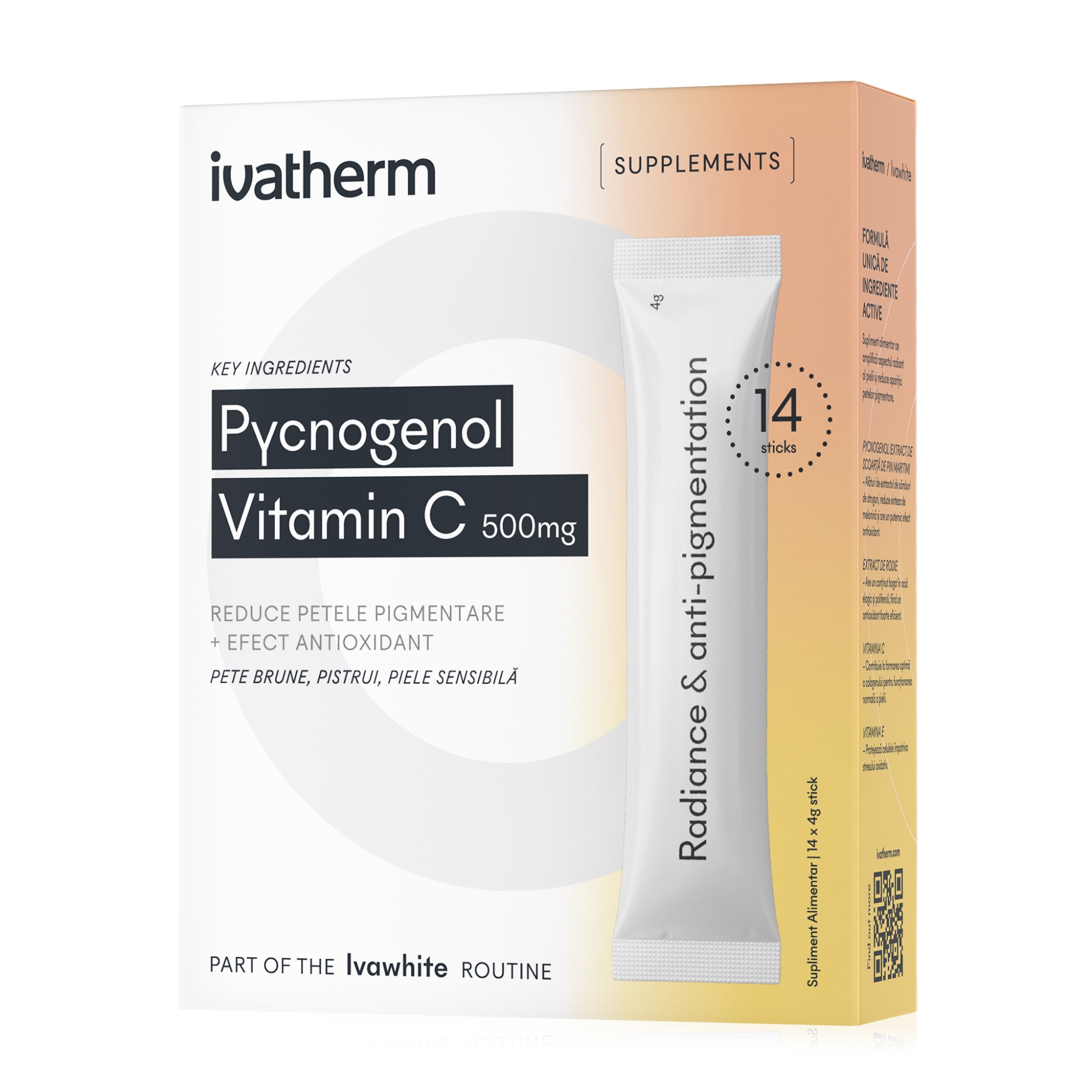 Pycnogenol si Vitamina C, 14 plicuri, Ivatherm