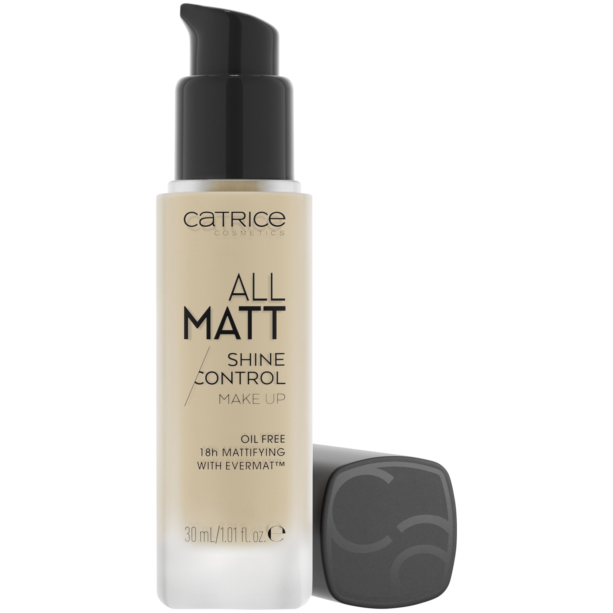 Fond de ten All Matt Shine Control Make Up, 020 N - Neutral Nude Beige, 30 ml, Catrice