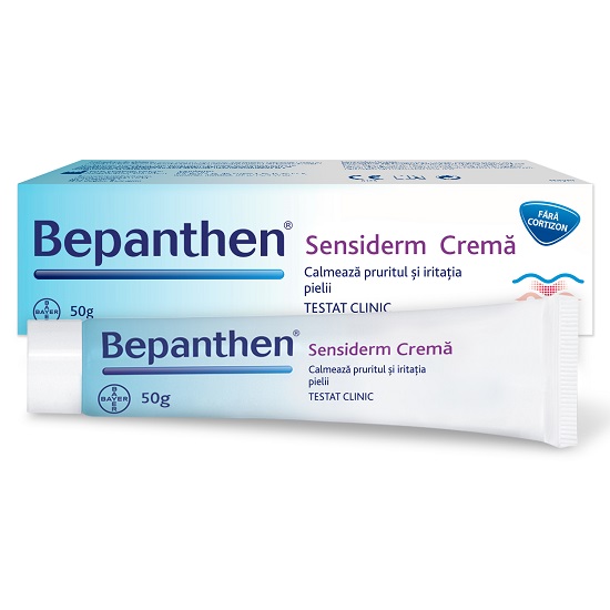 Bepanthen Sensiderm crema, +0luni, 50g, Bayer