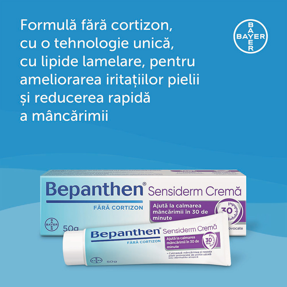 Bepanthen Crema Sensiderm, 50 g, Bayer 538687