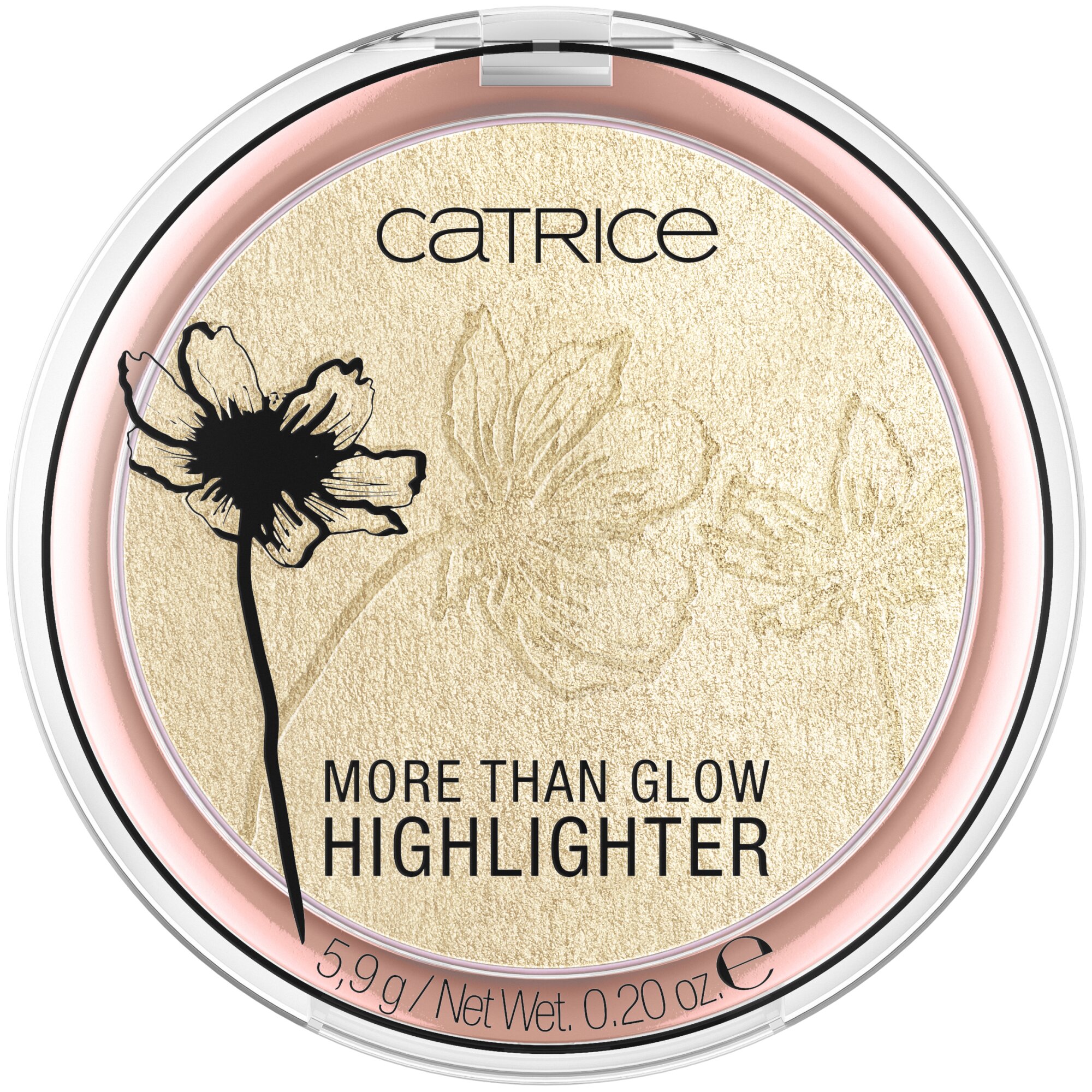 Pudra iluminatoare More Than Glow Highlighter, 010 - Ultimate Platinum Glaze, 5.9 g, Catrice