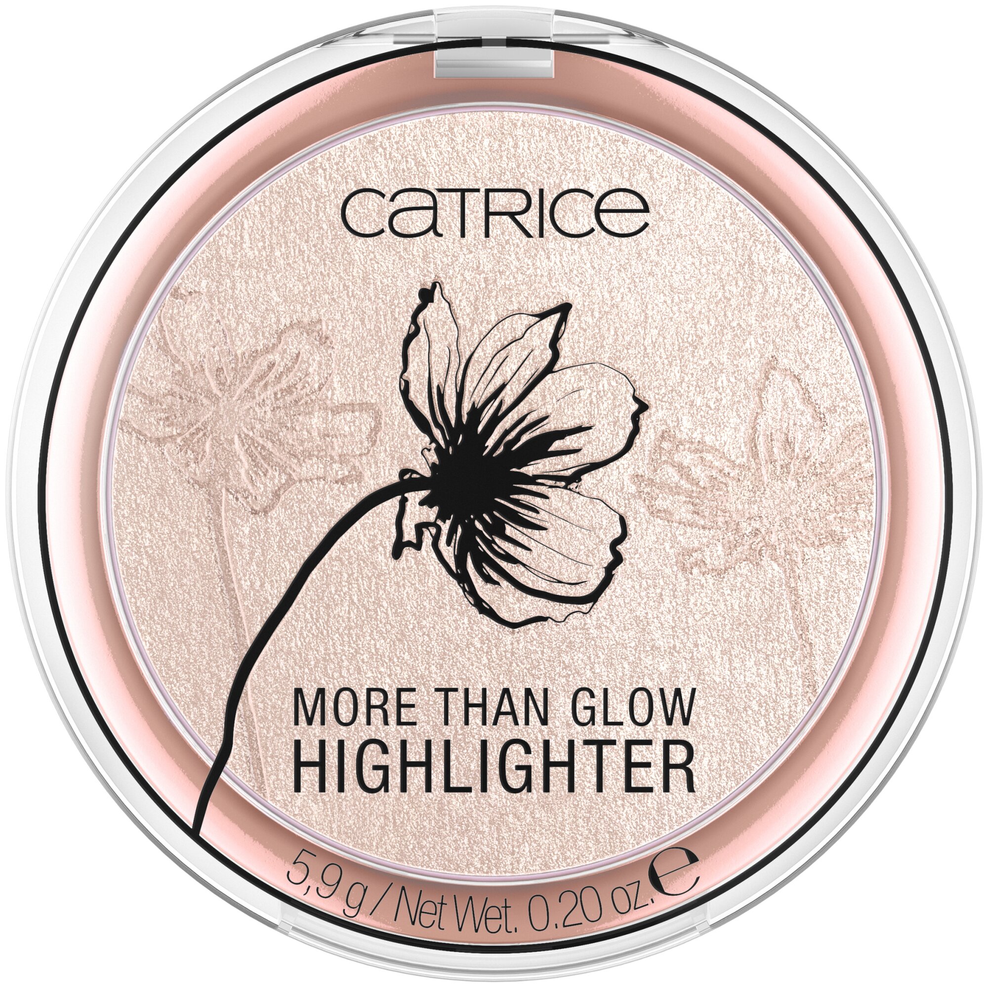 Pudra iluminatoare More Than Glow Highlighter, 020 - Supreme Rose Beam, 5.9 g, Catrice