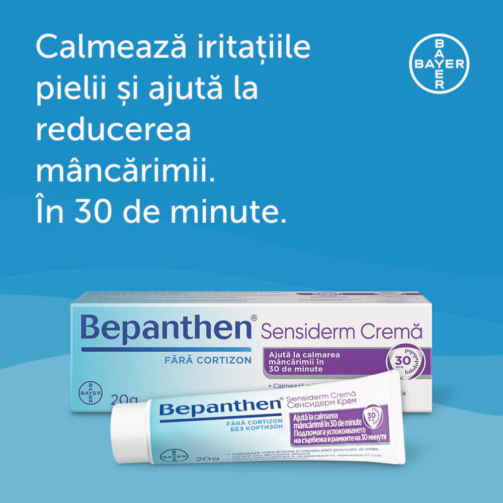 Bepanthen Crema Sensiderm, 20 g, Bayer 553425