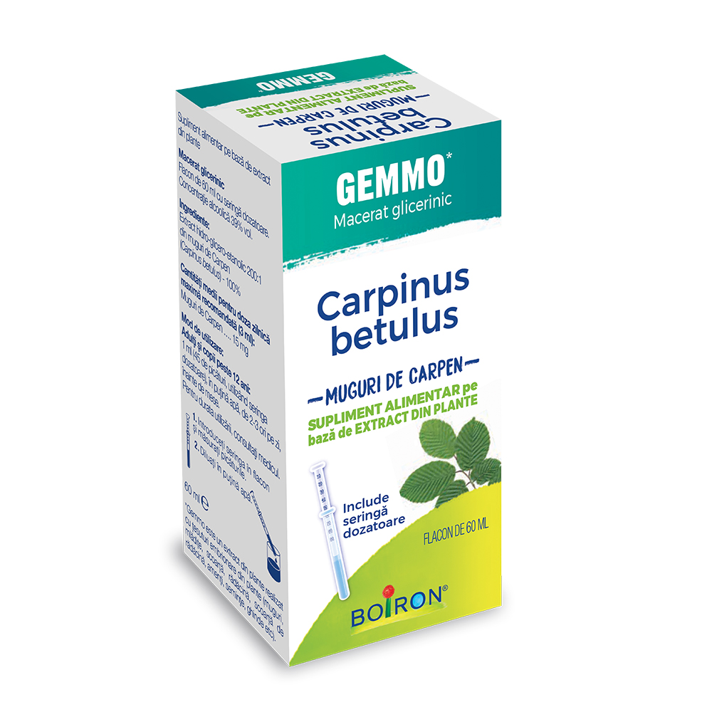 Extract din muguri de carpen Carpinus Betulus Gemm, 60 ml, Boiron