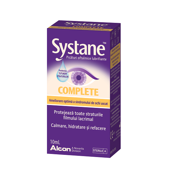 Picaturi oftalmice lubrifiante Systane Complete, 10 ml, Alcon