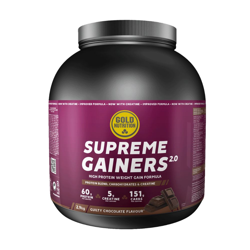Supreme Gainers 2.0 cu aroma de capsuni, 2.9 kg, Gold Nutrition