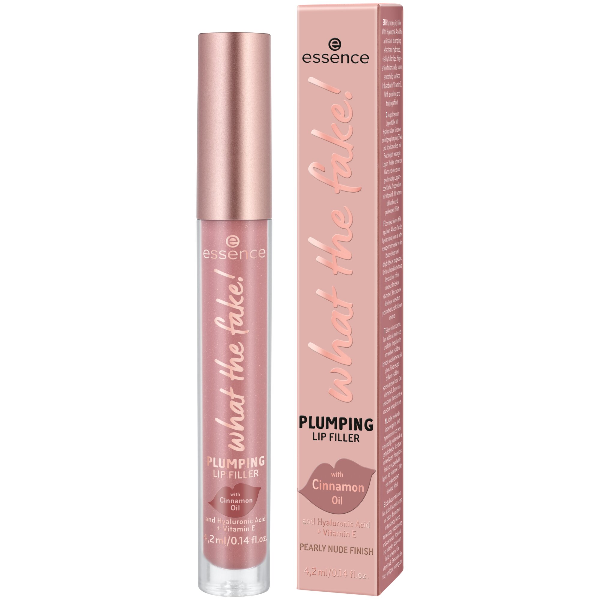 Luciu de buze Extreme Plumping Lip Filler What the fake!, 2 - oh my nude!, 4.2 ml, Essence