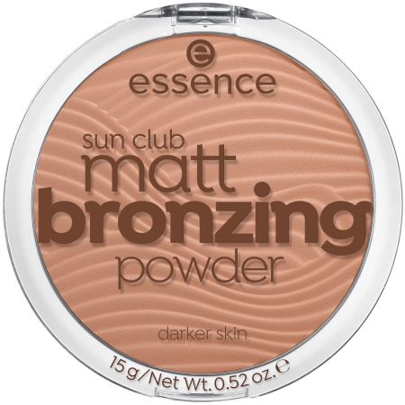 Pudra bronzanta mata Sun Club Matt Bronzing Powder, 02 - Sunny, 15 g, Essence