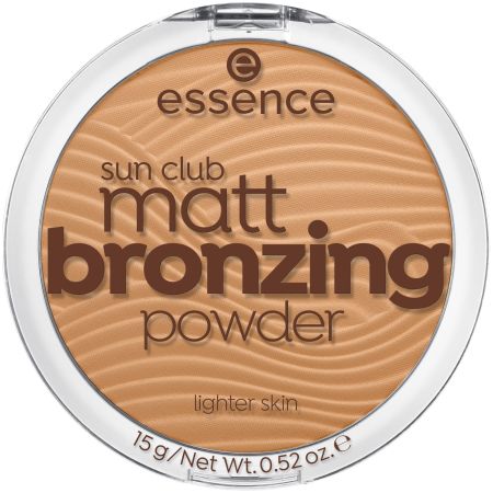 Pudra bronzanta mata Sun Club Matt Bronzing Powder, 01 - Natural, 15 g, Essence