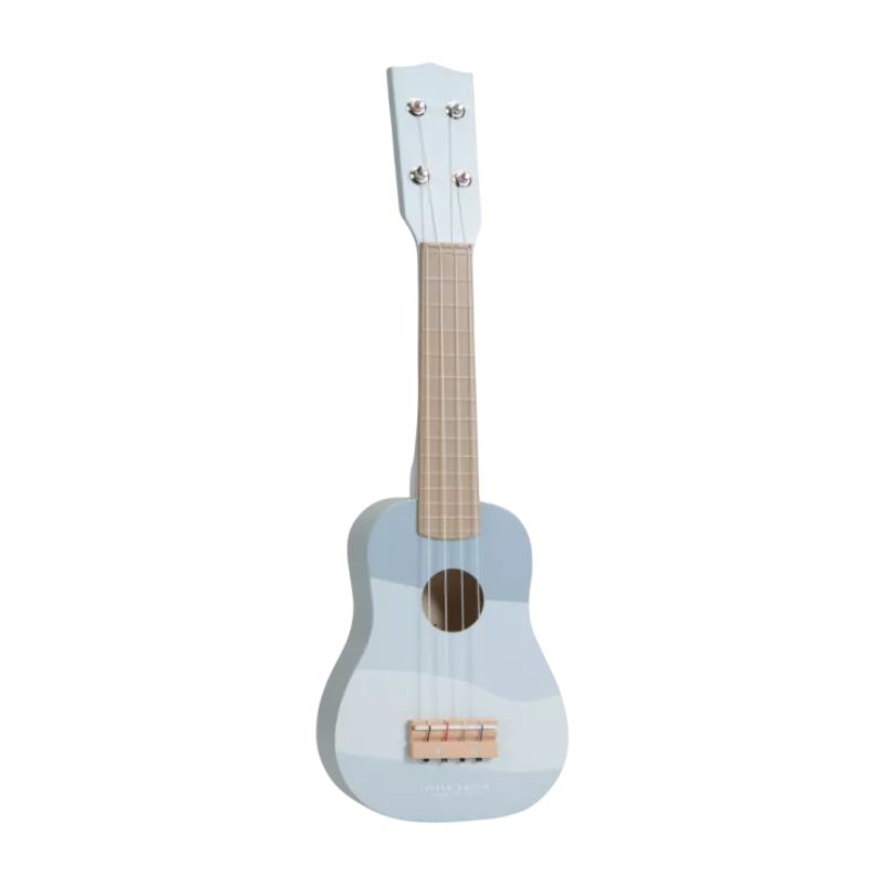 Instrument muzical chitara din lemn, Albastra, Little Dutch
