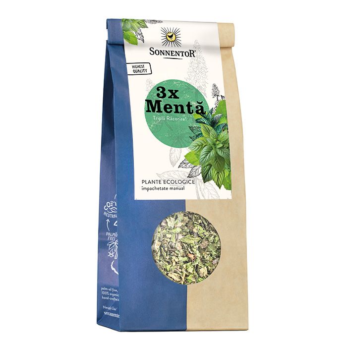 Ceai Bio 3x Menta, 50 g, Sonnentor