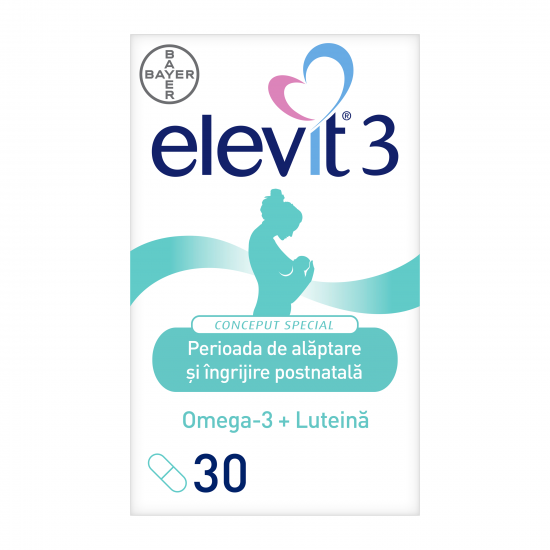 Elevit 3 Multivitamine pentru perioada postnatala si de alaptare, 30 capsule, Bayer