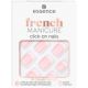 Unghii false French Manicure Click On Nails, 01 - Classic French, 12 bucati, Essence 625048
