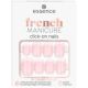 Unghii false French Manicure Click On Nails, 01 - Classic French, 12 bucati, Essence 625044