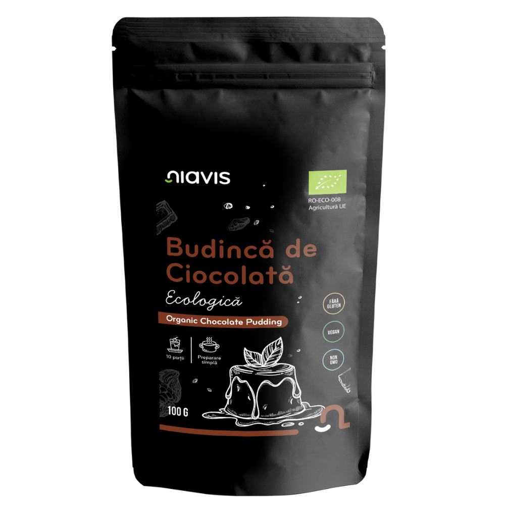 Budinca de ciocolata fara gluten Bio, 100 g, Niavis