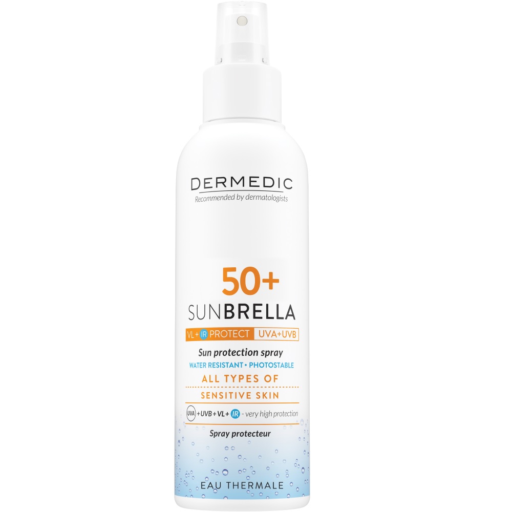 Spray protectie solara pentru adulti SPF 50+ Sunbrella, 150 ml, Dermedic