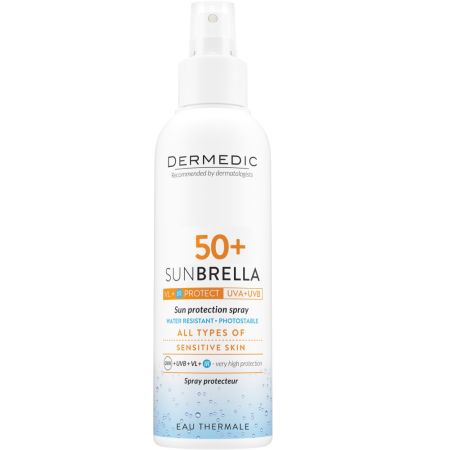 Spray protectie solara pentru adulti SPF 50+ Sunbrella, 150 ml, Dermedic