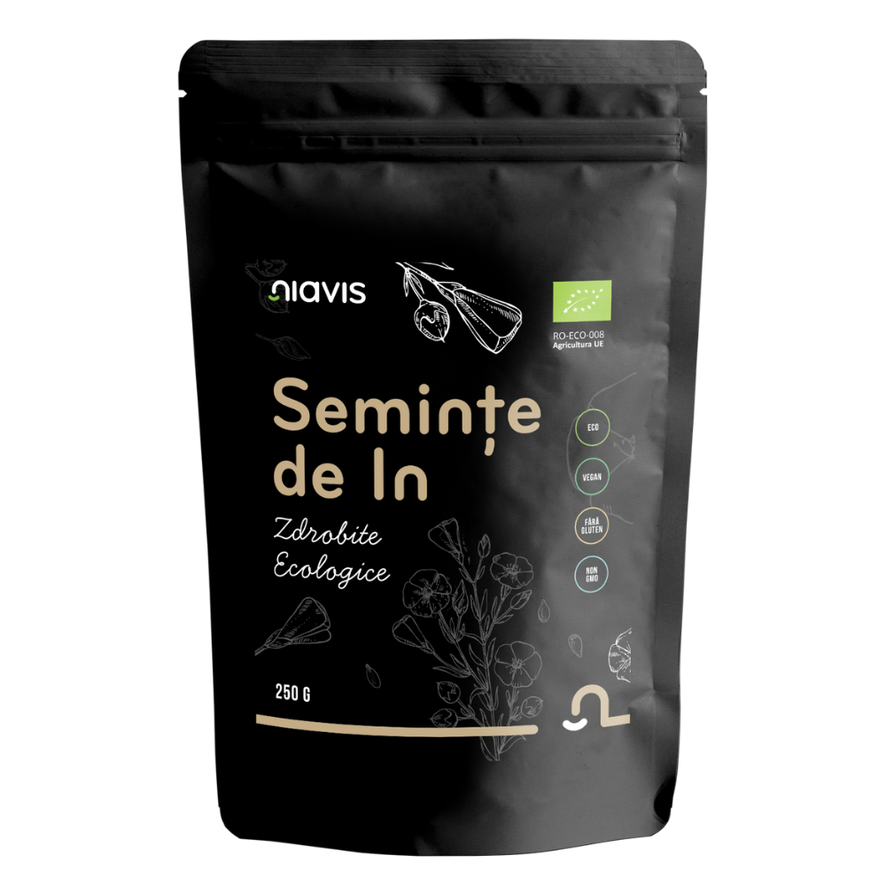 Seminte de in zdrobite Bio, 250 g, Niavis