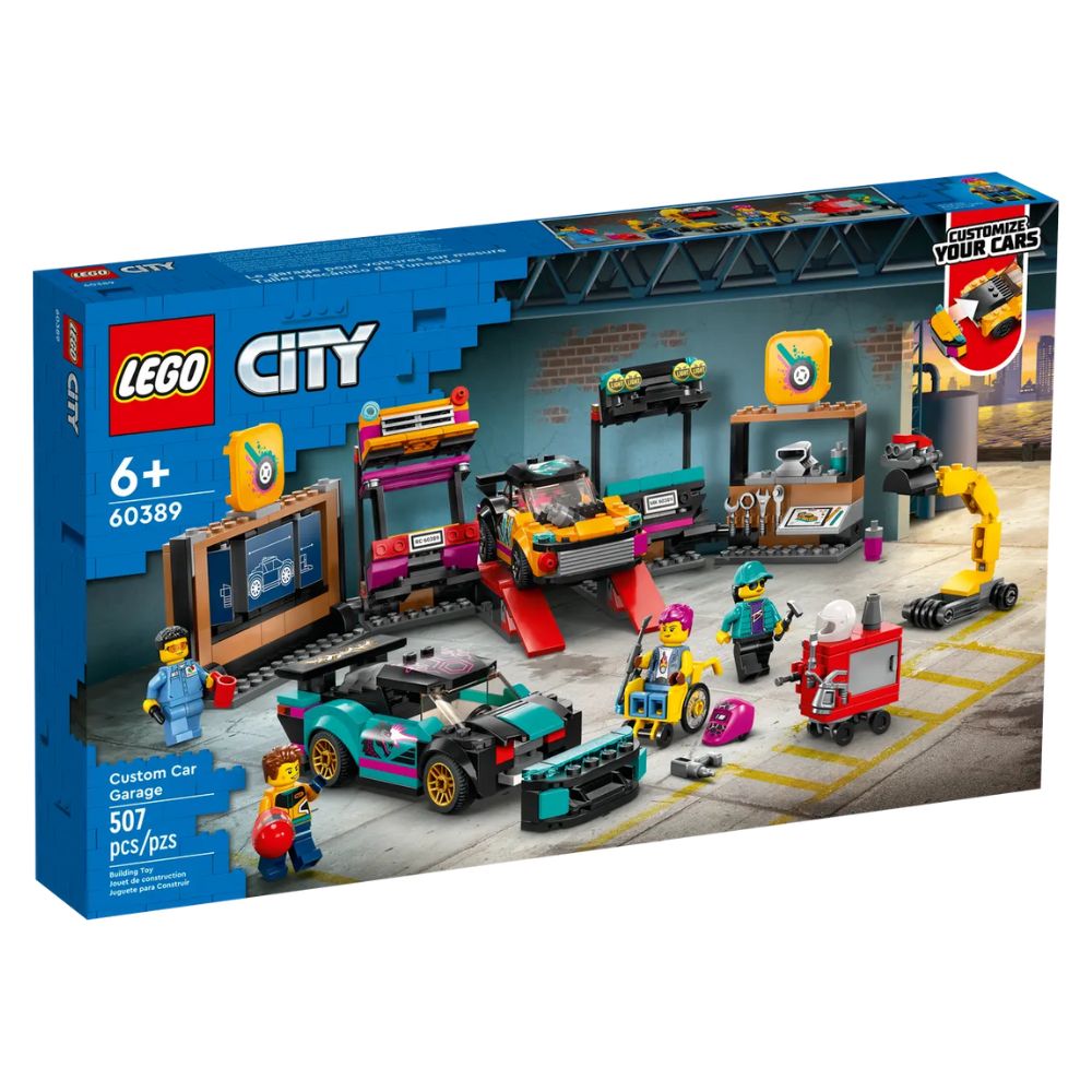 Service pentru personalizarea masinilor, +6 ani, 60389, Lego City