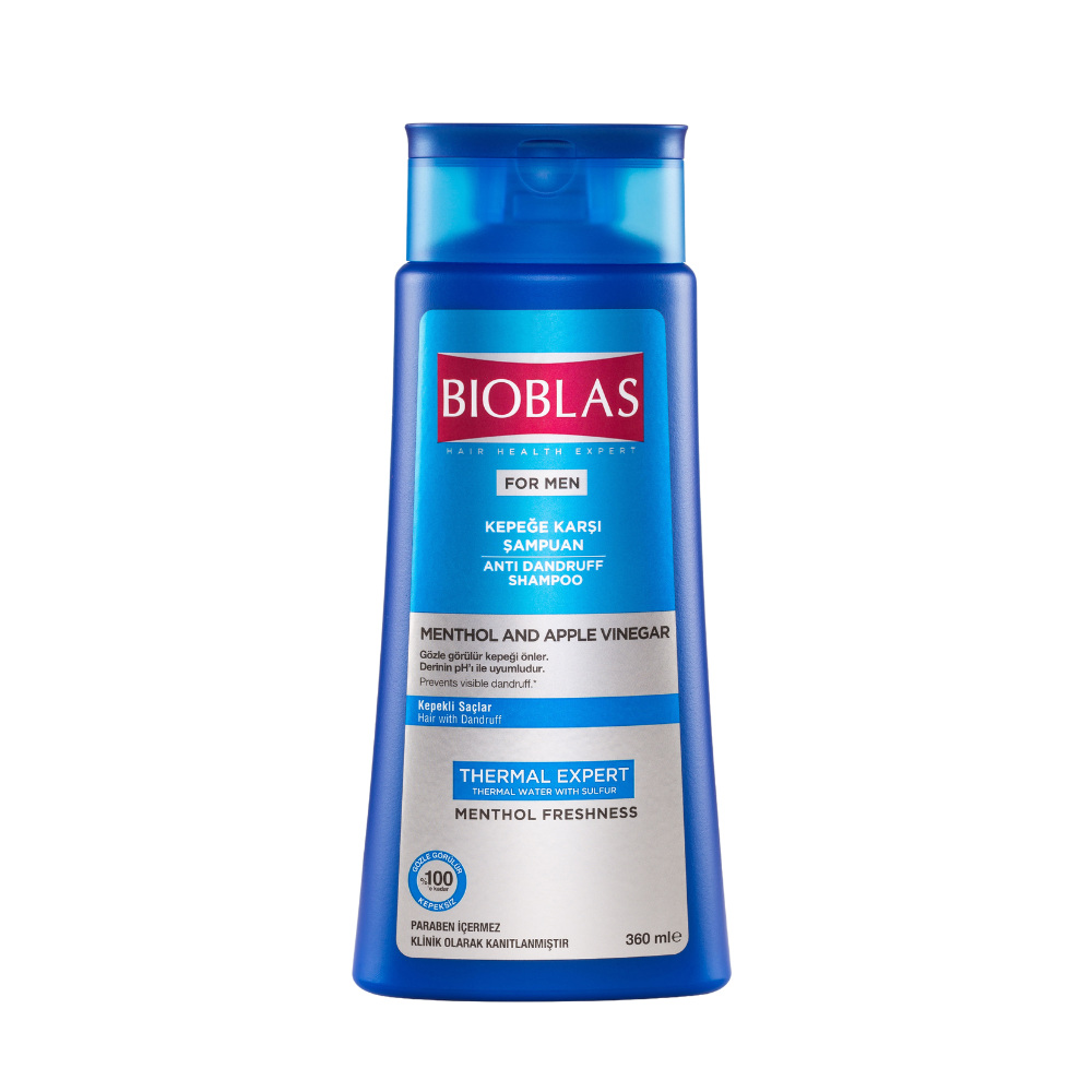 Sampon antimatreata pentru barbati Menthol+Vinegar, 360 ml, Bioblas