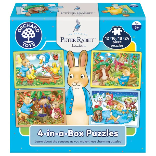 Set 4 puzzle-uri Peter Rabbit, 3+ ani, Orchard