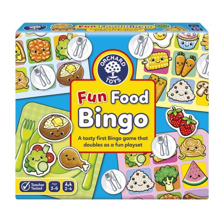 Joc educativ Bingo distractiv cu alimente, 3-7 ani, Orchard