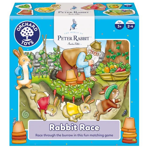 Joc educativ Intrecerea iepurilor Peter Rabbit, 3+ ani, Orchard