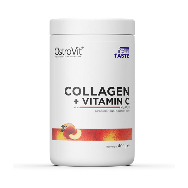 Collagen + Vitamina C Piersici, 400 g, Ostrovit