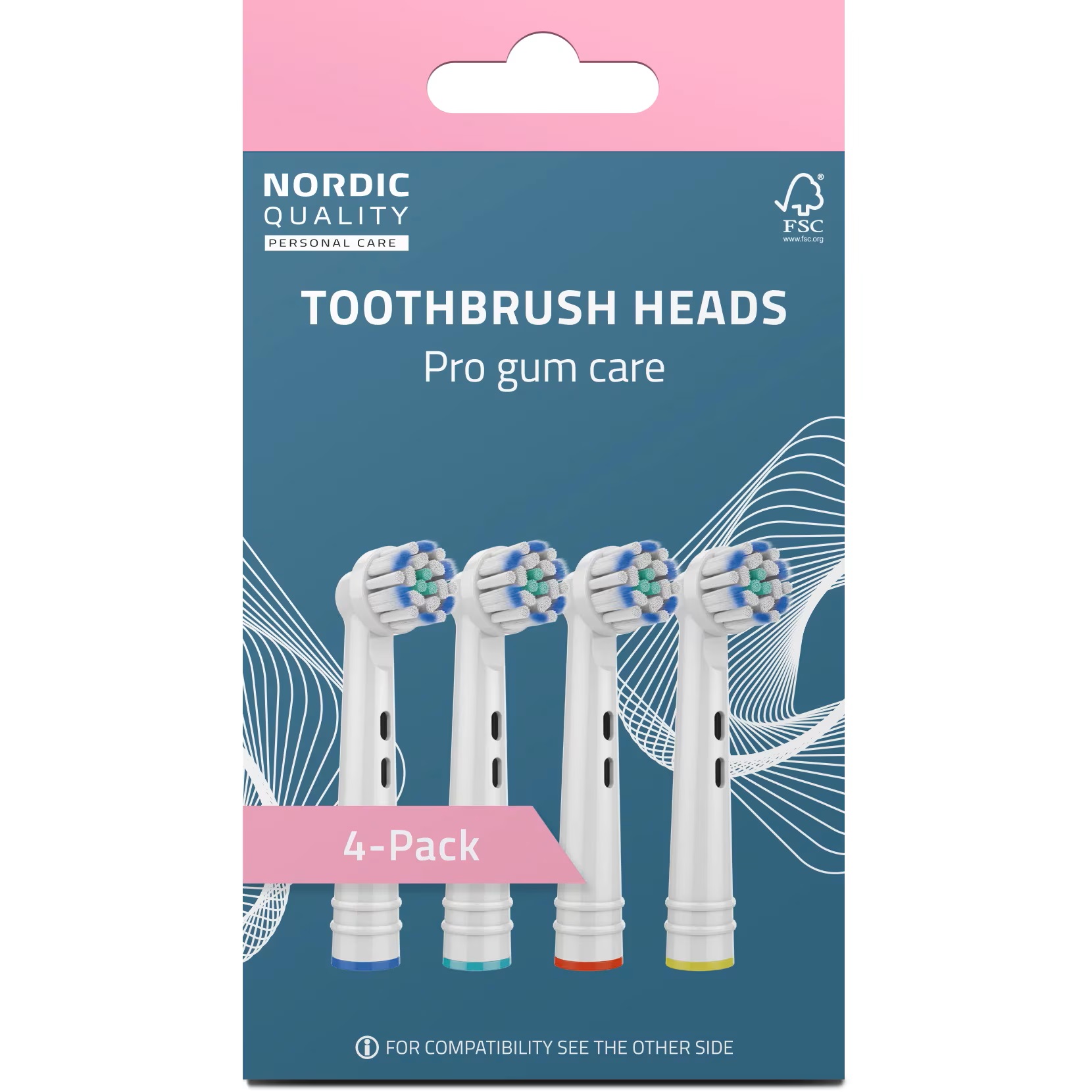 Capete periuta de dinti Pro Gum Care, 4 buc, Nordic Quality