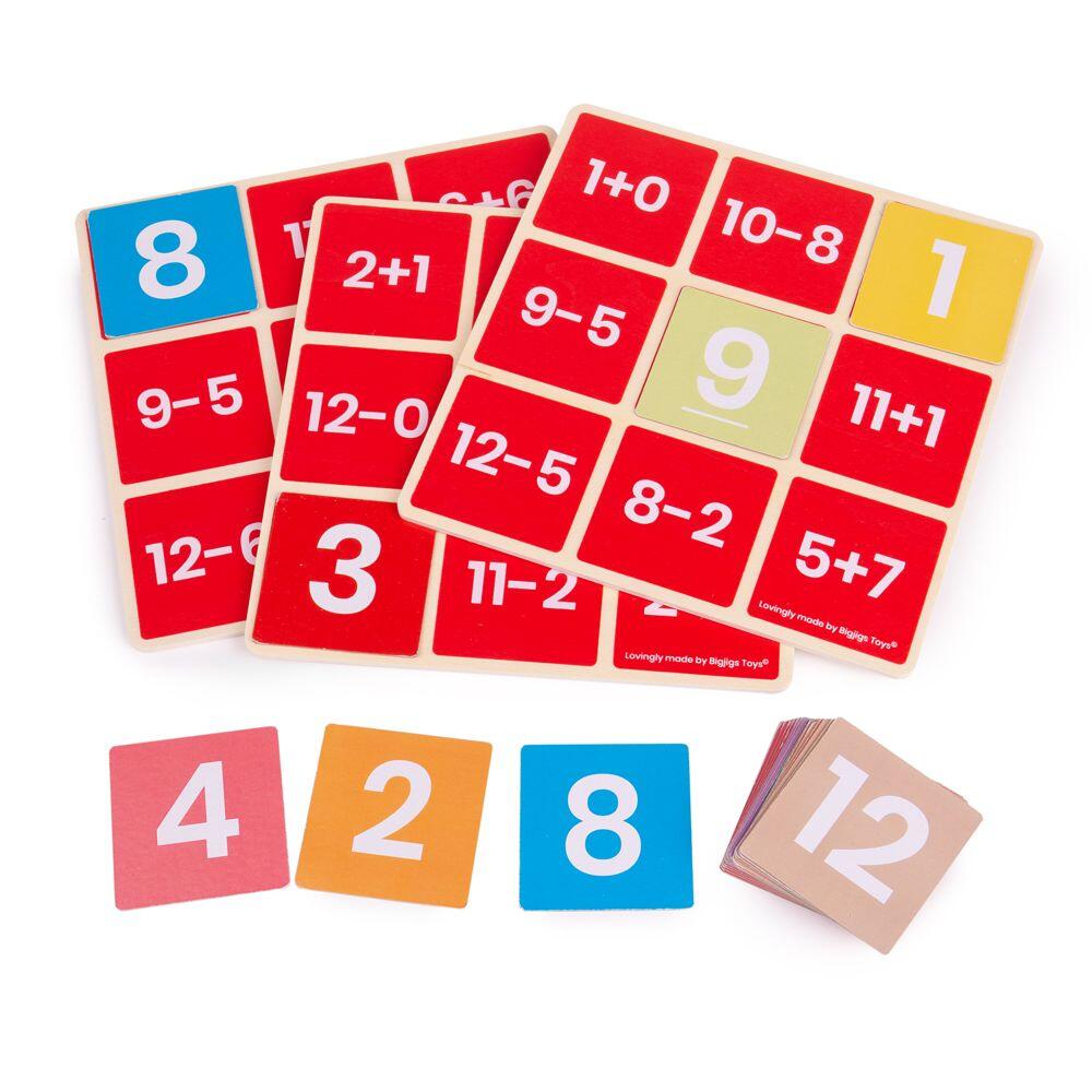 Bingo matematic Adunari si scaderi, + 3 ani, Big Jigs